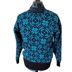 Vintage Wool Ski Sweater Size L